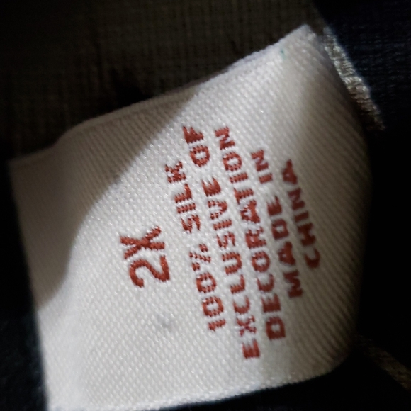 Caribbean Joe 100% Silk Hawaiian Shirt Size 2X GORGEOUS  Vacay ⛱  Pool Party - Picture 7 of 7